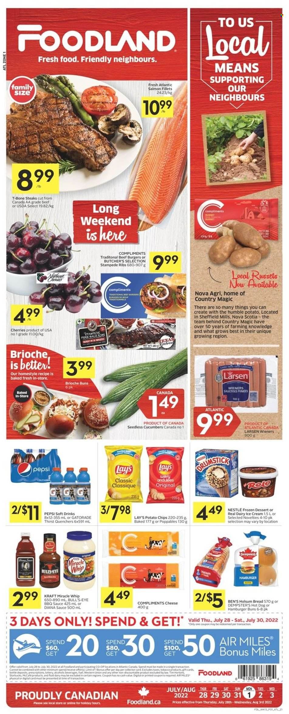 Foodland flyer - July 28, 2022 - August 03, 2022. Page 1