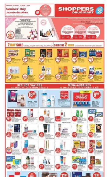 Shoppers Drug Mart Flyer - July 30, 2022 - August 05, 2022.