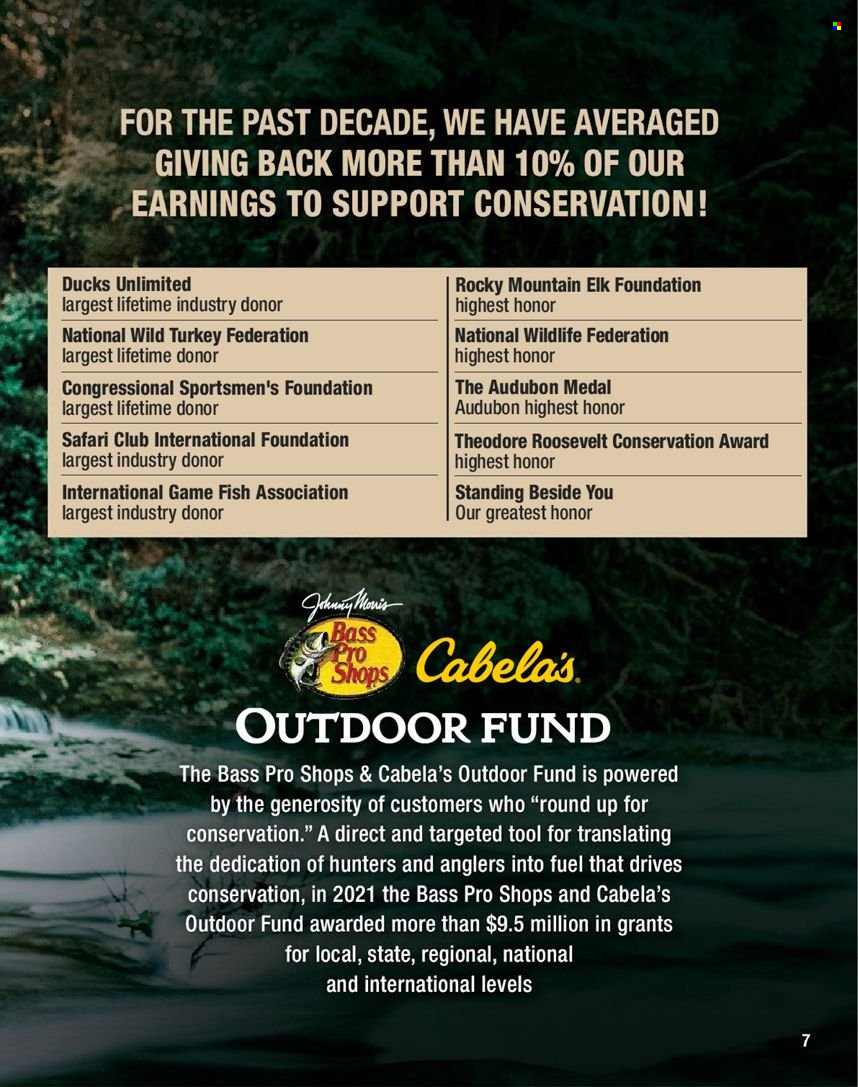 thumbnail - Bass Pro Shops Flyer - Sales products - Bass Pro. Page 7.