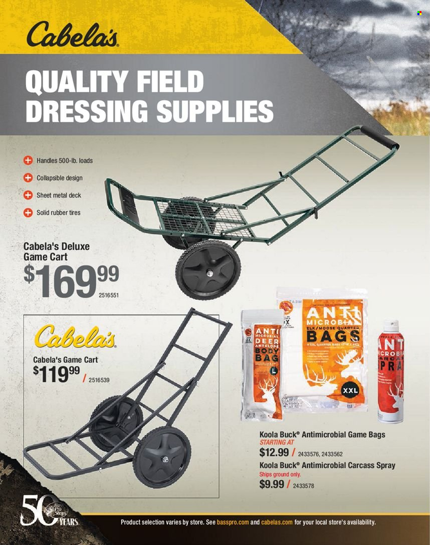 thumbnail - Bass Pro Shops Flyer - Sales products - bag, cart. Page 256.