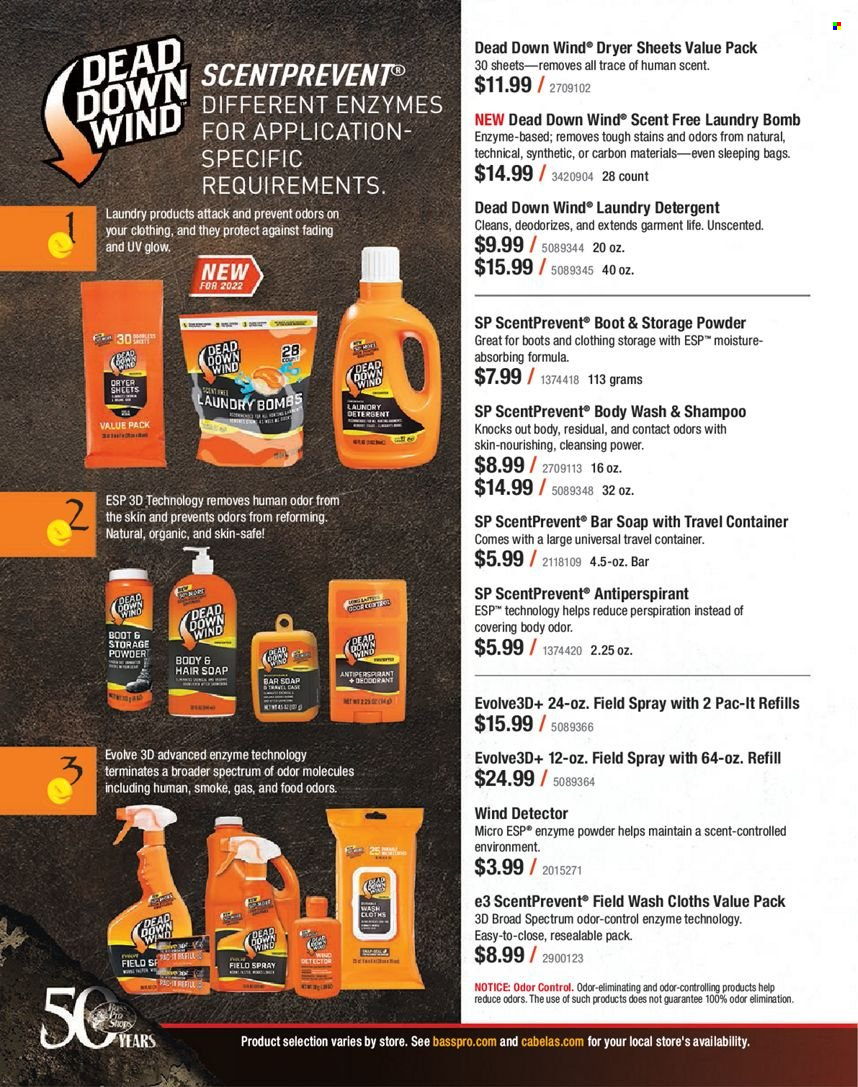 thumbnail - Bass Pro Shops Flyer - Sales products - boots, sleeping bag, container. Page 346.
