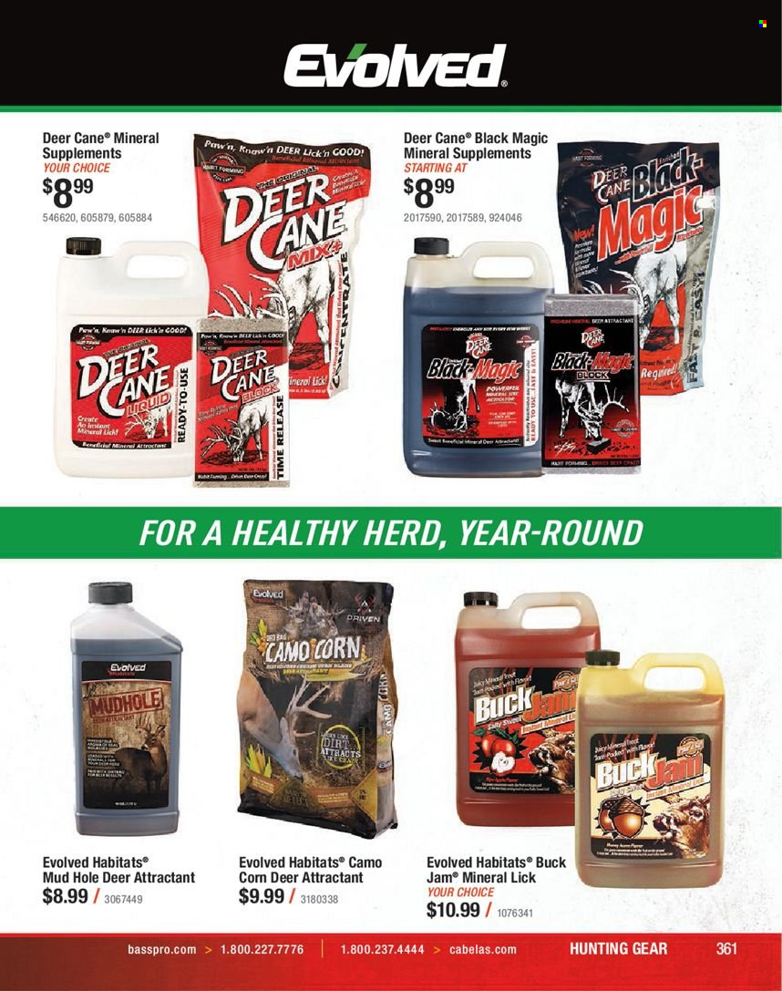 thumbnail - Bass Pro Shops Flyer - Sales products - bag. Page 361.
