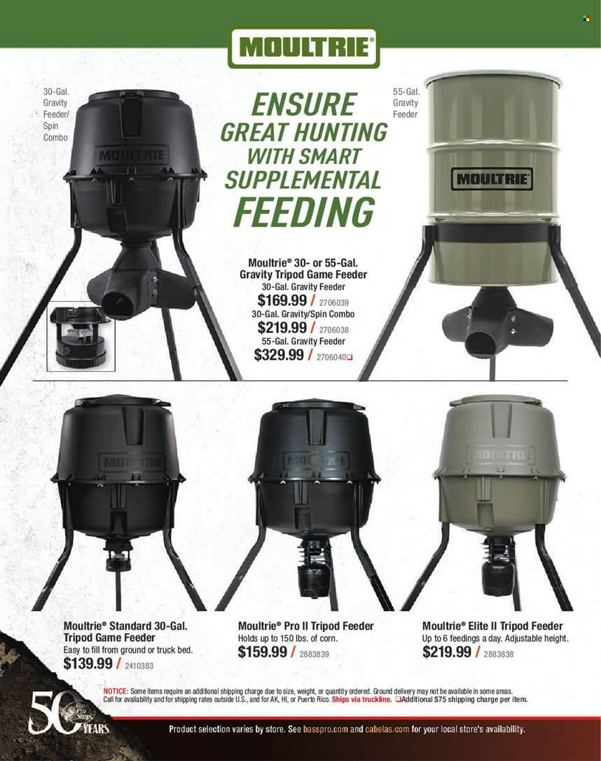 thumbnail - Bass Pro Shops Flyer - Sales products - tripod, tripod feeder. Page 368.