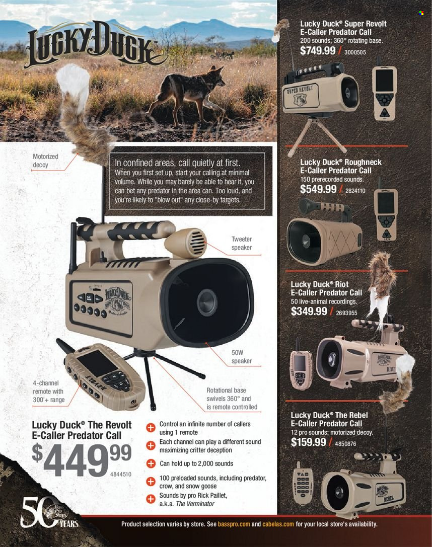 thumbnail - Bass Pro Shops Flyer - Sales products - speaker. Page 394.