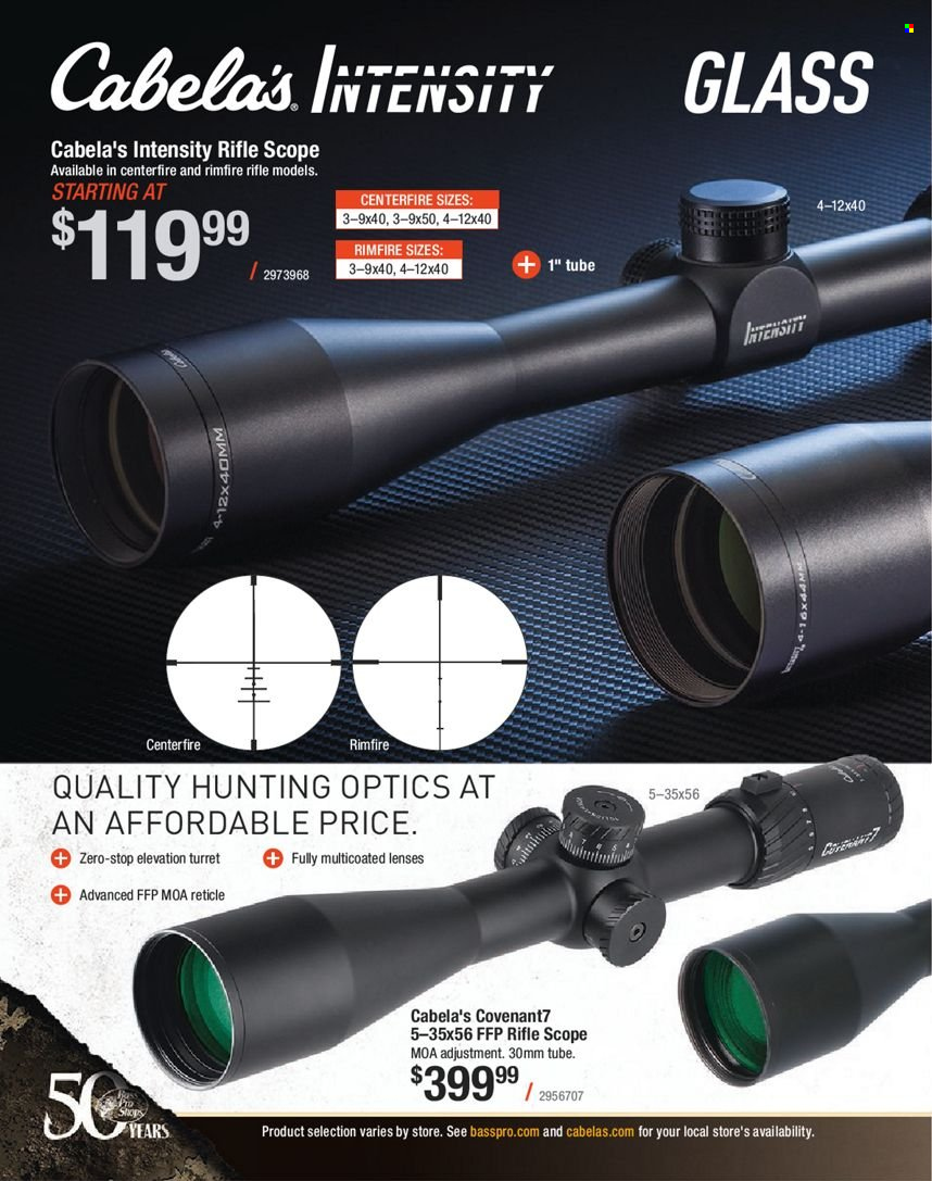 thumbnail - Bass Pro Shops Flyer - Sales products - lenses, riflescope, scope. Page 538.