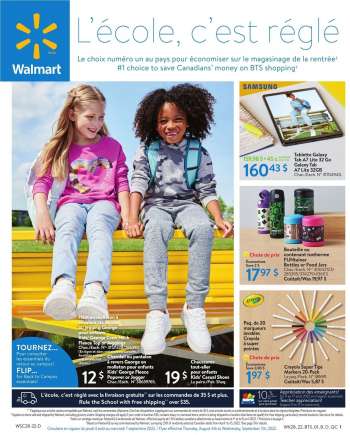 Circulaire Walmart - 04 Août 2022 - 07 Septembre 2022.