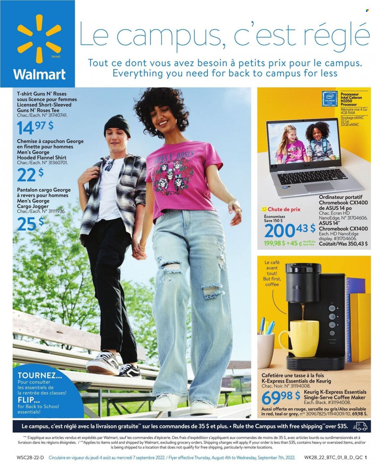 Walmart flyer - August 04, 2022 - September 07, 2022. Page 1