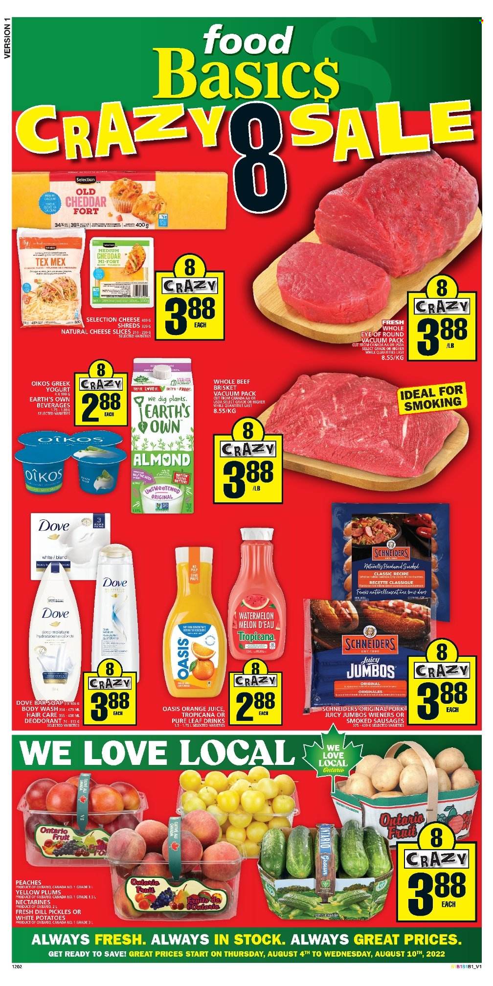 Food Basics flyer - August 04, 2022 - August 10, 2022. Page 1