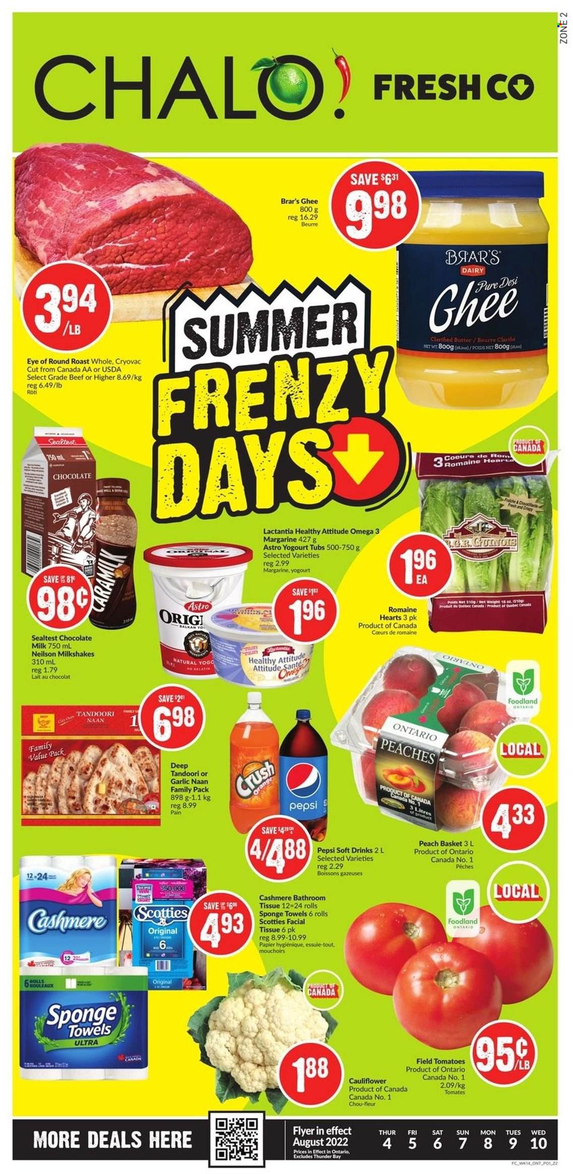 Chalo! FreshCo. flyer - August 04, 2022 - August 10, 2022. Page 1