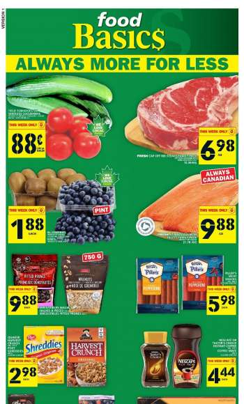 Circulaire Food Basics - 11 Août 2022 - 17 Août 2022.