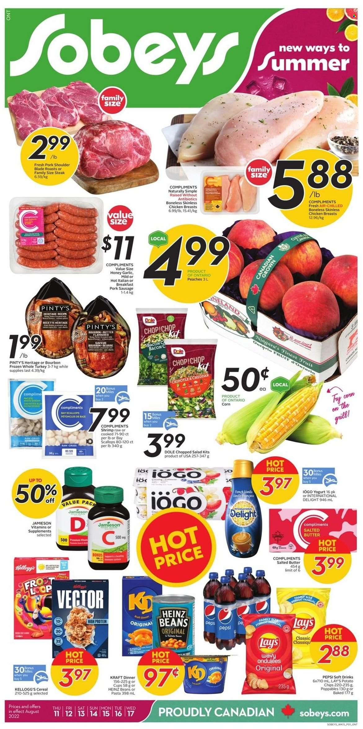 Sobeys flyer - August 11, 2022 - August 17, 2022. Page 1