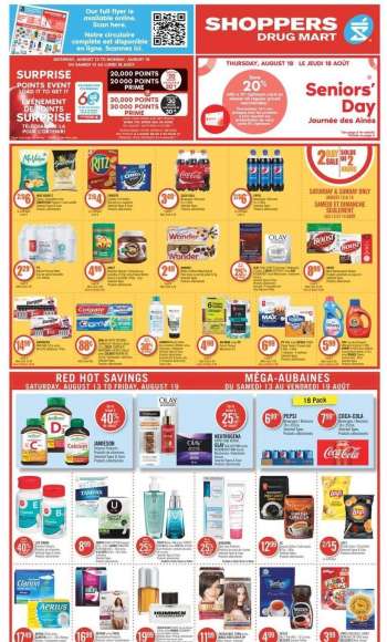 Circulaire Shoppers Drug Mart - 13 Août 2022 - 19 Août 2022.