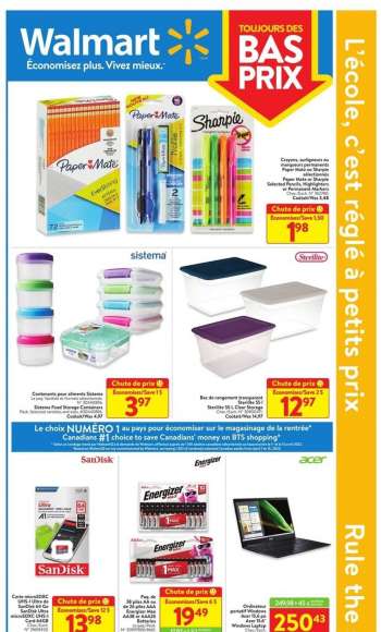 Circulaire Walmart - 18 Août 2022 - 24 Août 2022.