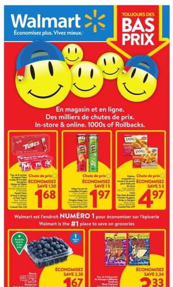 Circulaire Walmart - 25 Août 2022 - 31 Août 2022.
