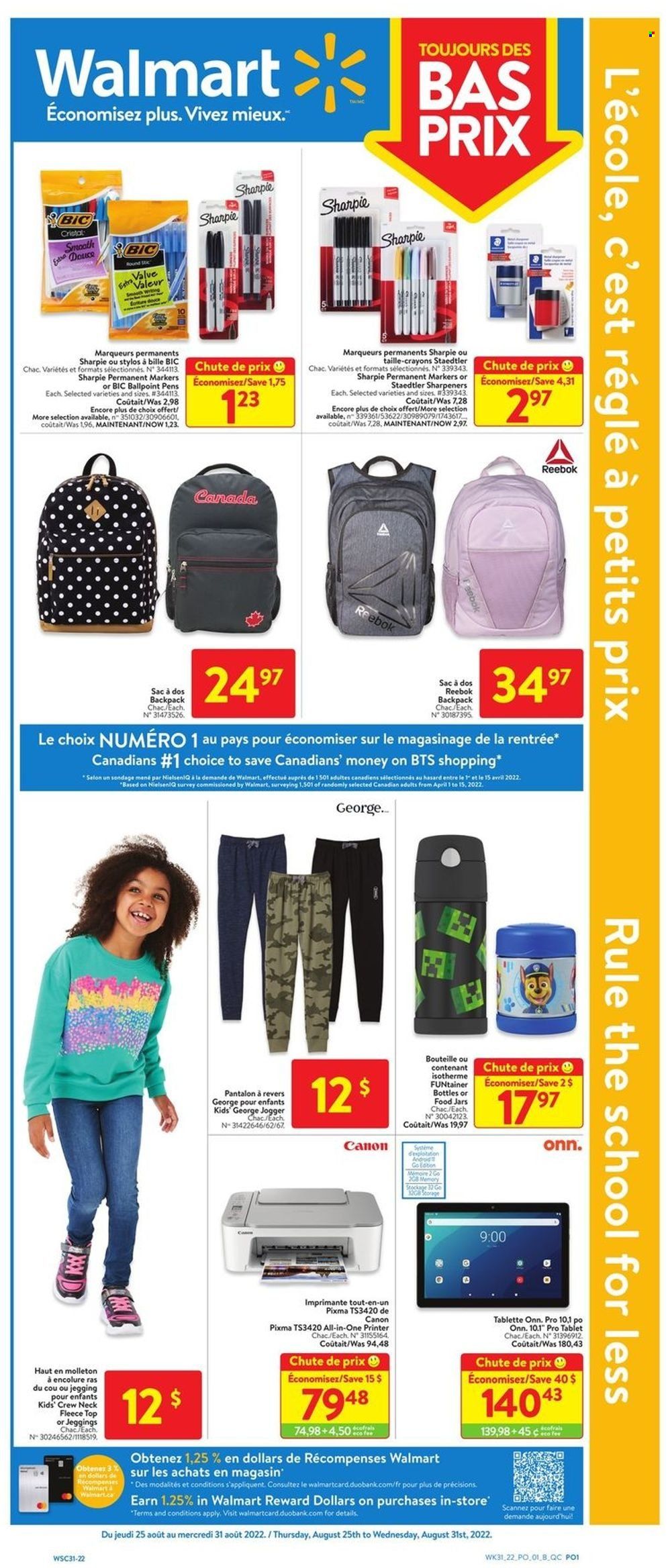 Walmart flyer - August 25, 2022 - August 31, 2022. Page 1