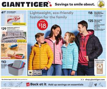 Giant Tiger Flyer - August 24, 2022 - August 30, 2022.