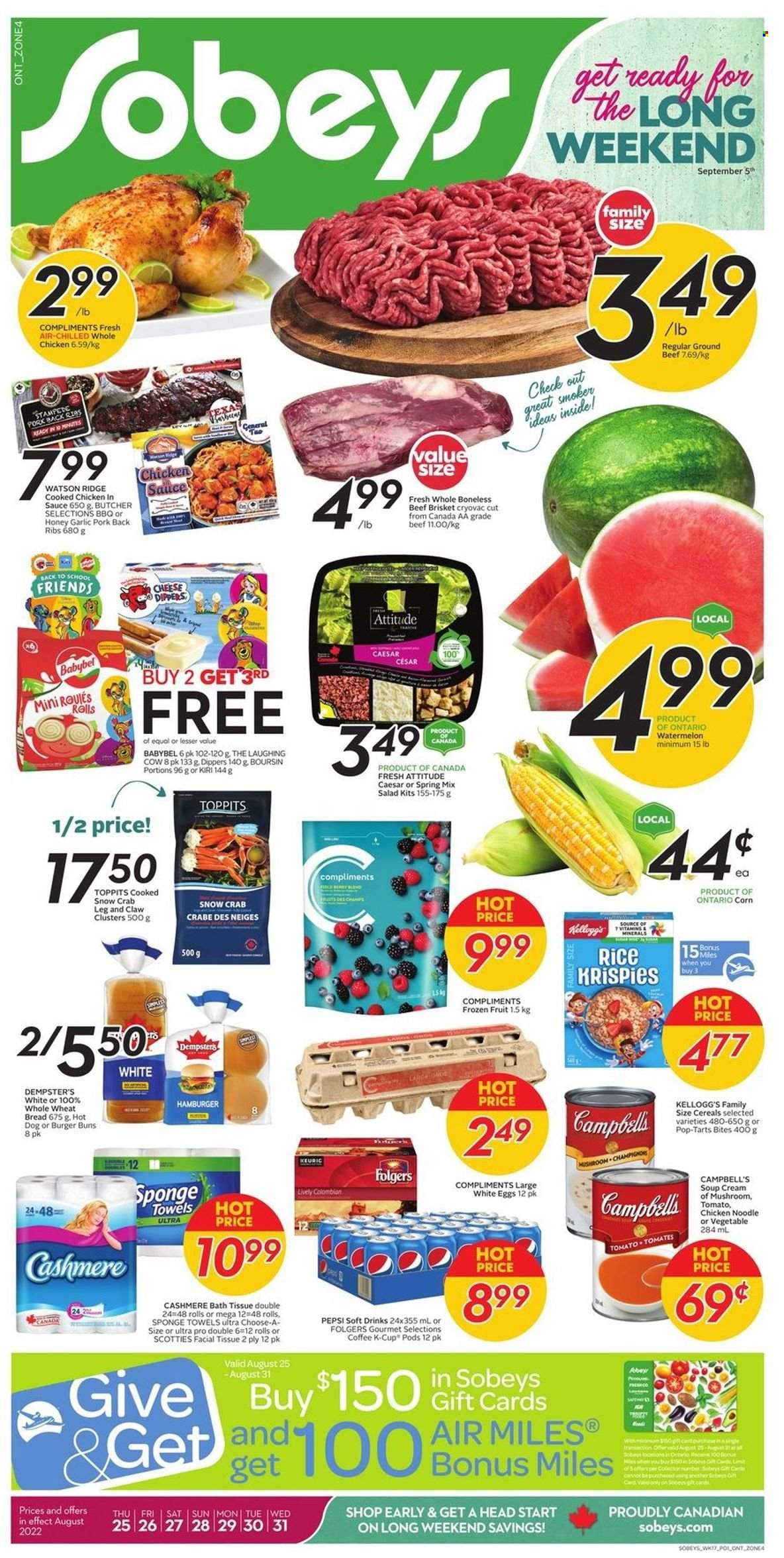 Sobeys flyer - August 25, 2022 - August 31, 2022. Page 1