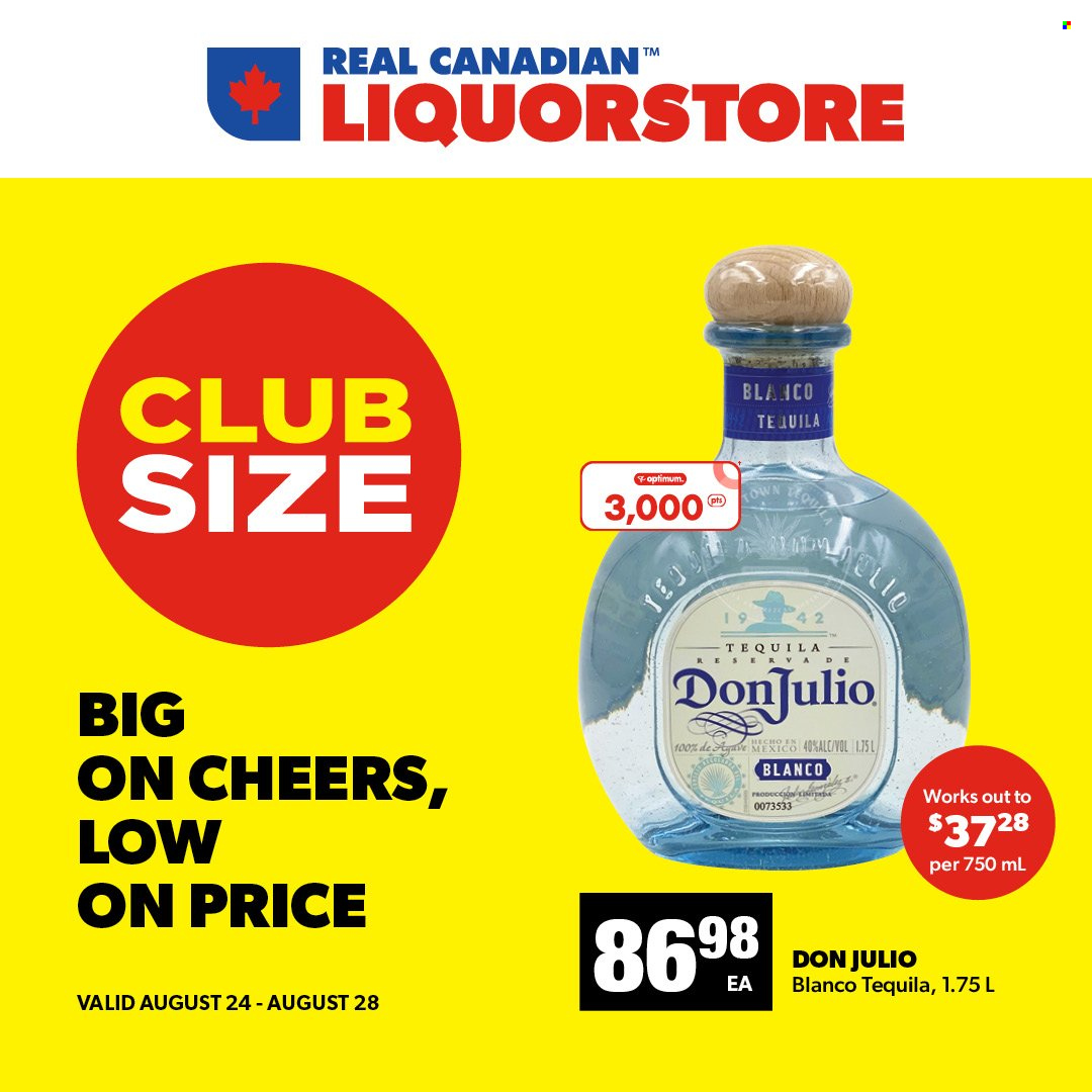 Real Canadian Liquorstore flyer - August 24, 2022 - August 28, 2022. Page 1