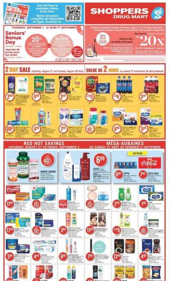 Shoppers Drug Mart Flyer - August 27, 2022 - September 02, 2022.