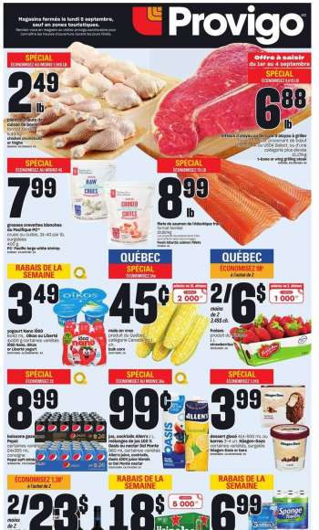 Circulaire Provigo - 01 Septembre 2022 - 07 Septembre 2022.