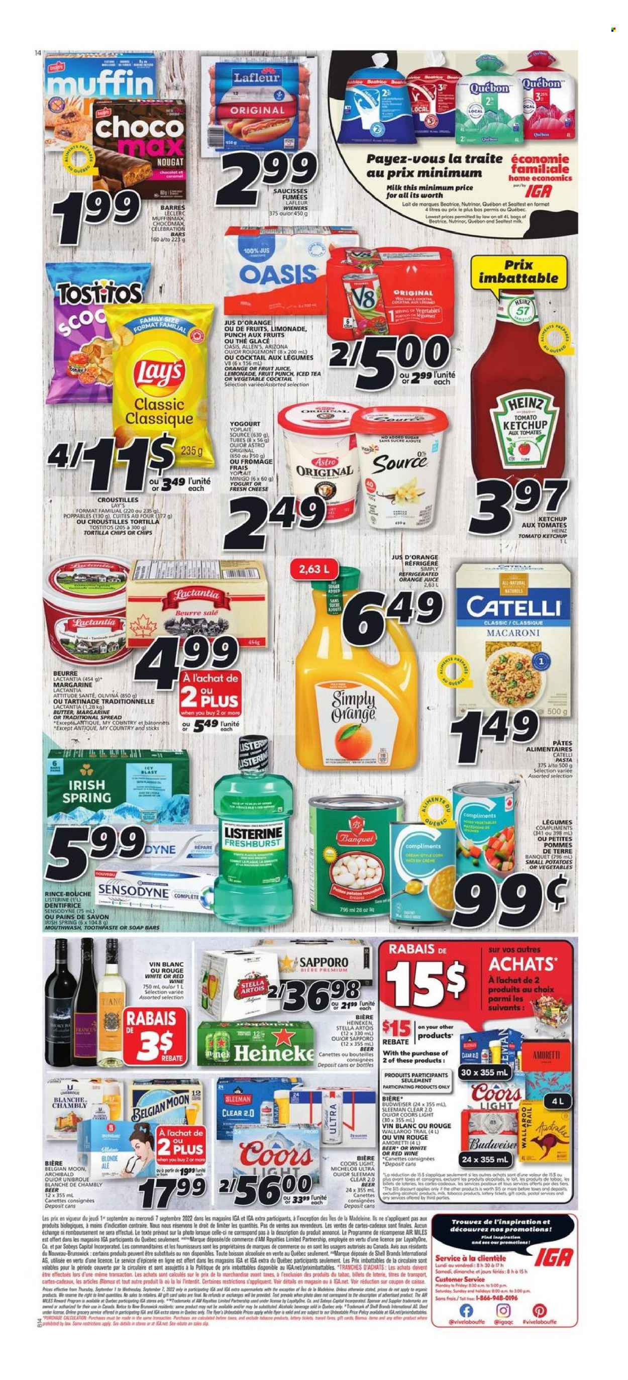 IGA flyer - September 01, 2022 - September 07, 2022. Page 2