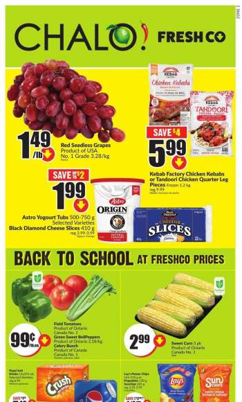 Chalo! FreshCo. Flyer - September 01, 2022 - September 07, 2022.