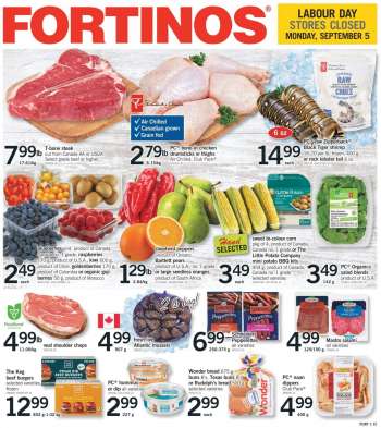 Fortinos Flyer - September 01, 2022 - September 07, 2022.