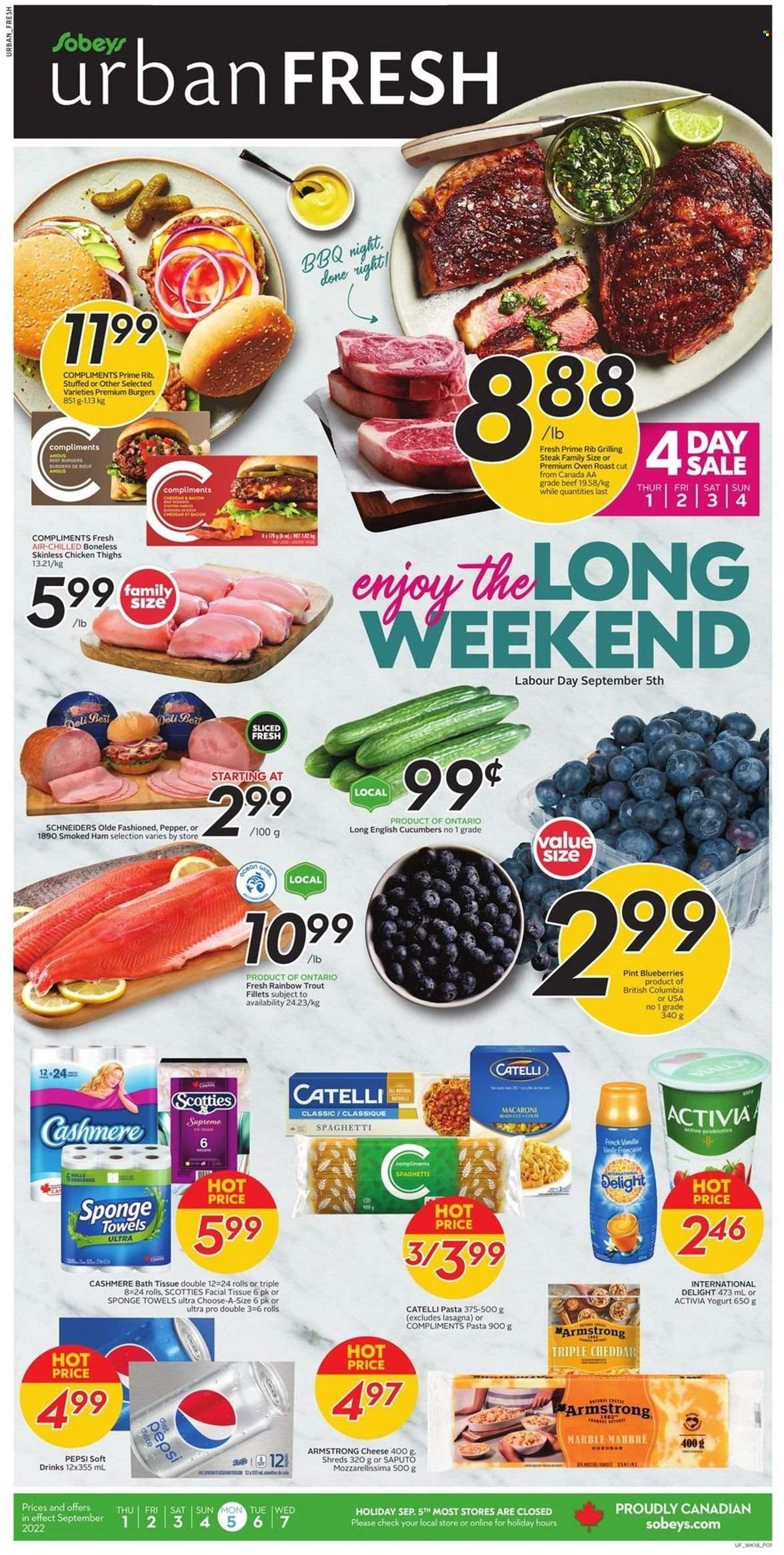 Sobeys Urban Fresh flyer - September 01, 2022 - September 07, 2022. Page 1
