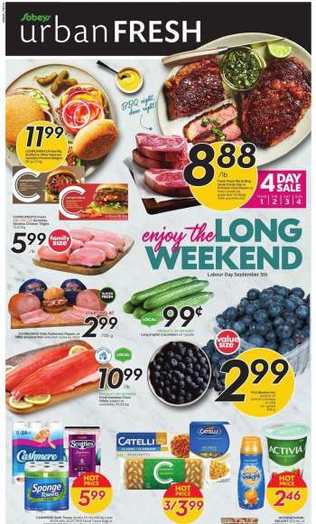 Circulaire Sobeys Urban Fresh - 01 Septembre 2022 - 07 Septembre 2022.