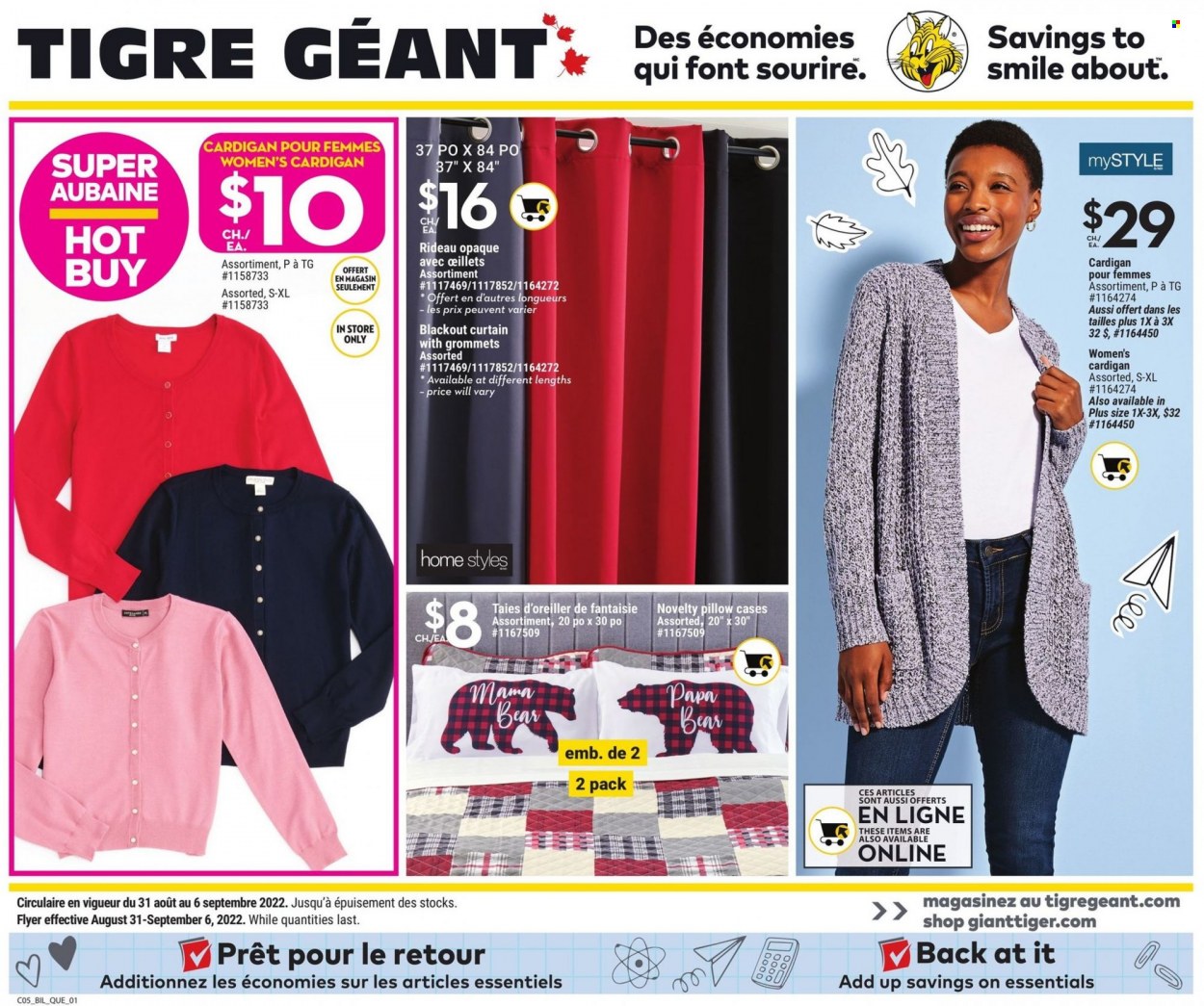Giant Tiger flyer - August 31, 2022 - September 06, 2022. Page 1