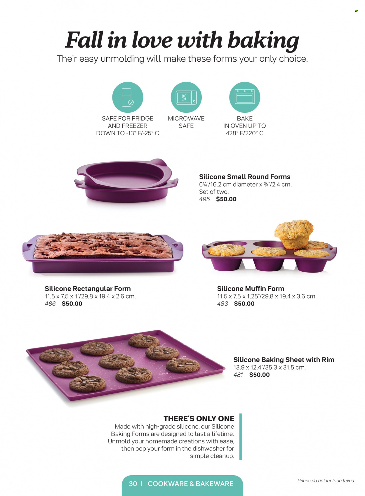 thumbnail - Tupperware Flyer - Sales products - cookware set, bakeware. Page 30.