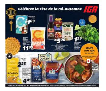 Circulaire IGA - 08 Septembre 2022 - 14 Septembre 2022.
