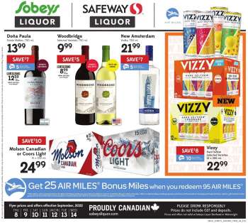Sobeys Liquor Flyer - September 08, 2022 - September 14, 2022.
