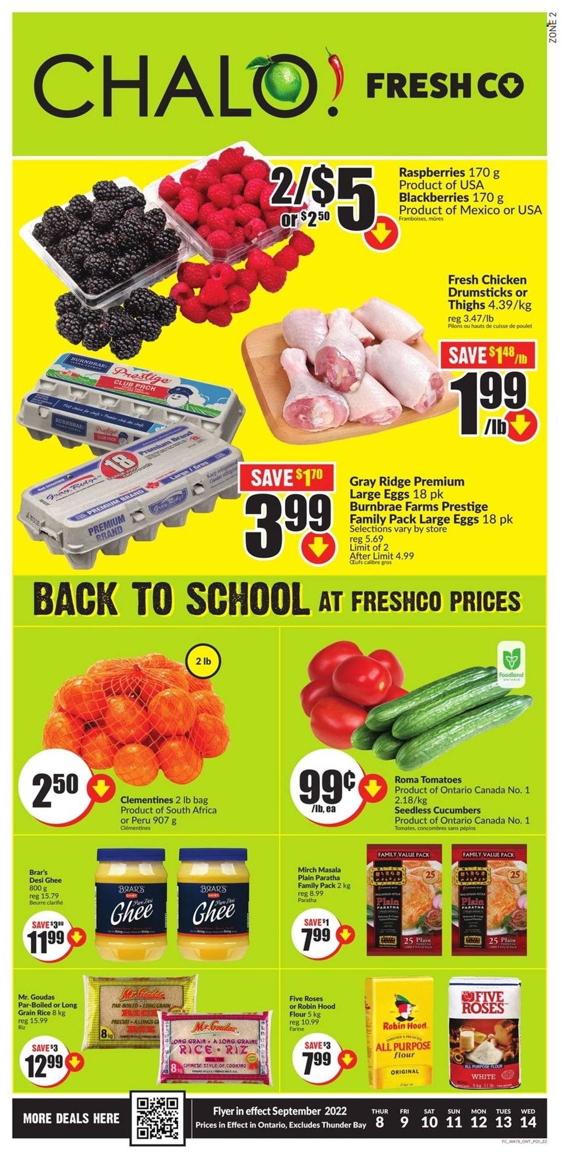 Chalo! FreshCo. flyer - September 08, 2022 - September 14, 2022. Page 1