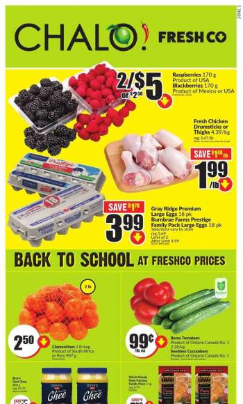 Chalo! FreshCo. Flyer - September 08, 2022 - September 14, 2022.