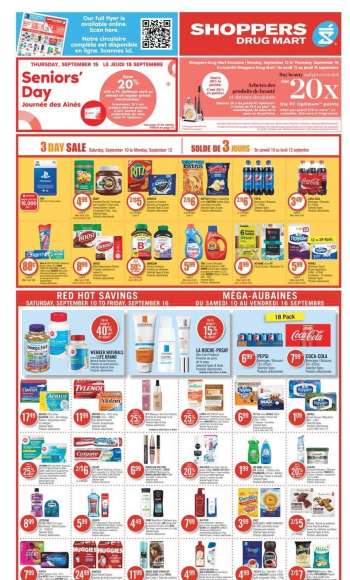 Shoppers Drug Mart Flyer - September 10, 2022 - September 16, 2022.