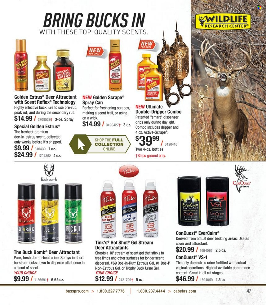 thumbnail - Bass Pro Shops Flyer - Sales products - bedding. Page 47.