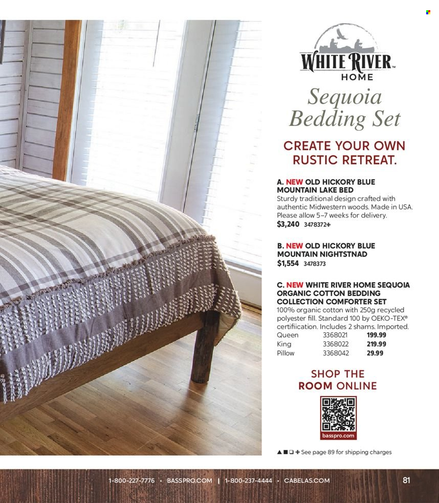 thumbnail - Bass Pro Shops Flyer - Sales products - bedding, comforter, pillow. Page 81.