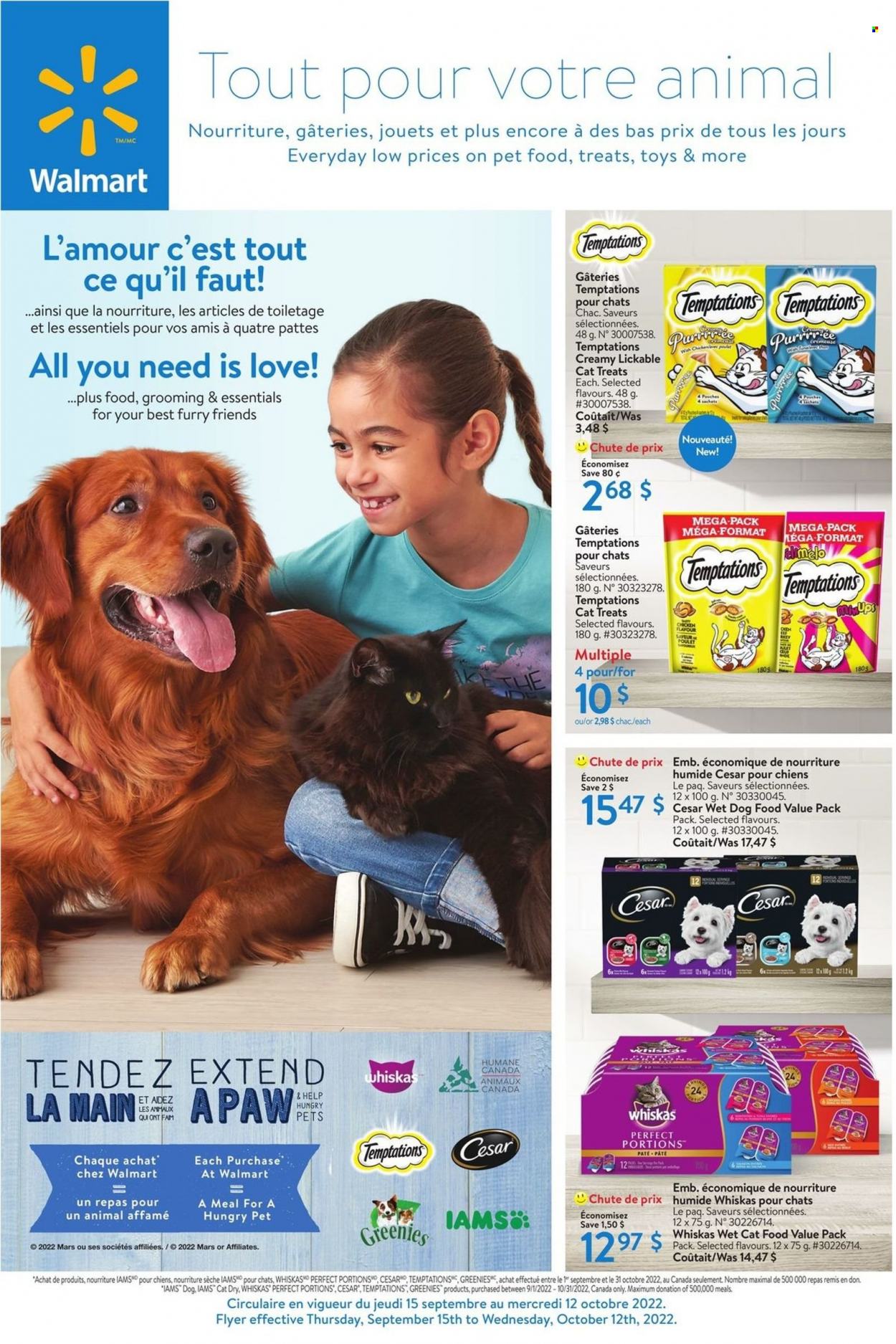 Walmart flyer - September 15, 2022 - October 12, 2022. Page 1