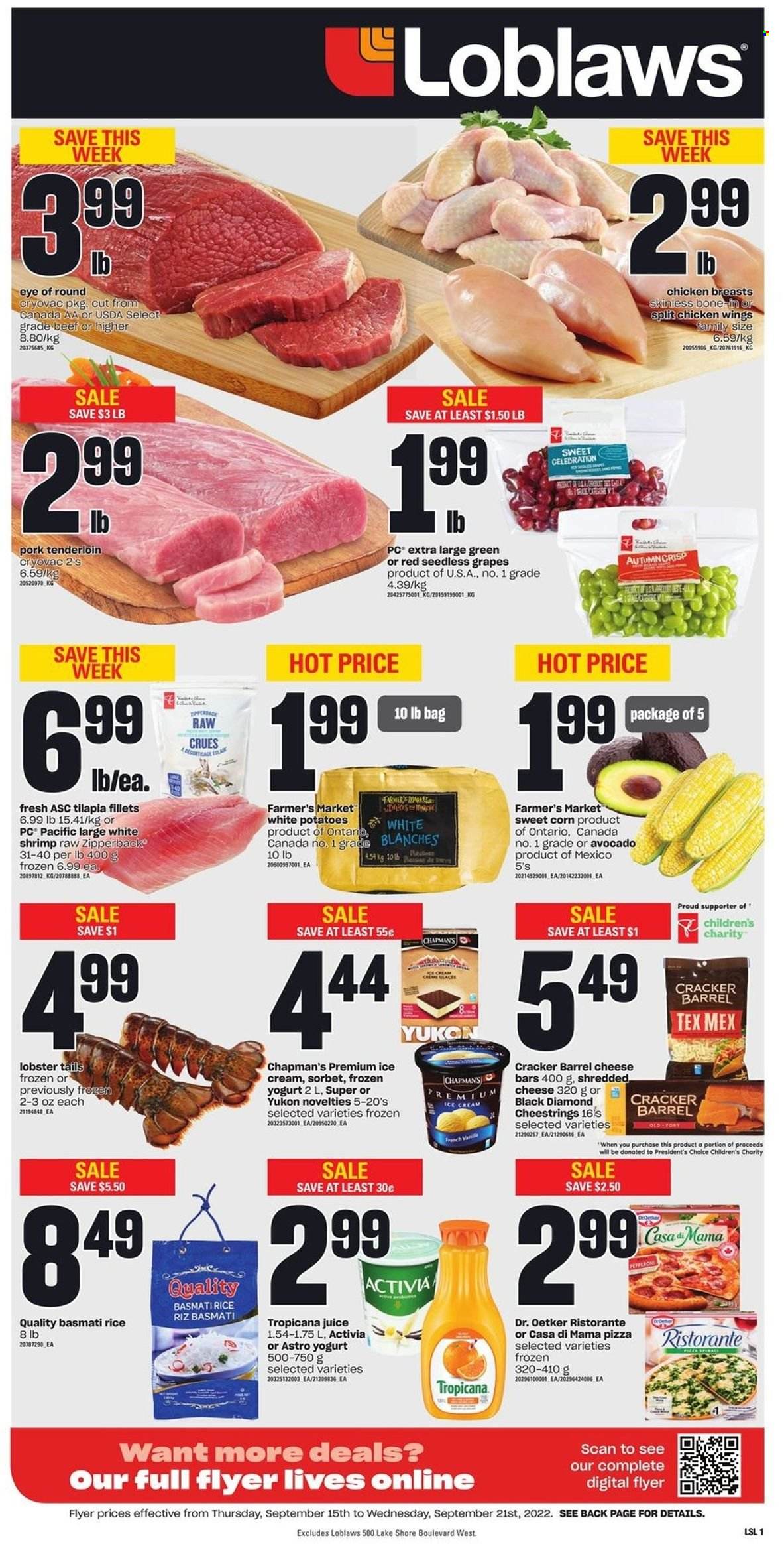 Loblaws flyer - September 15, 2022 - September 21, 2022. Page 1