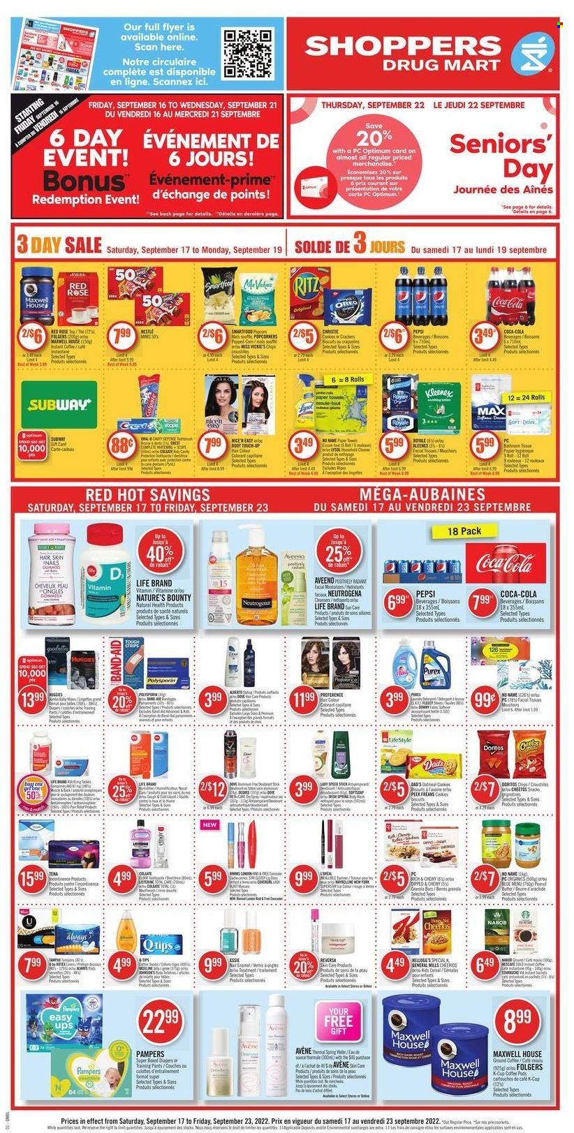 Shoppers Drug Mart flyer - September 17, 2022 - September 23, 2022. Page 1