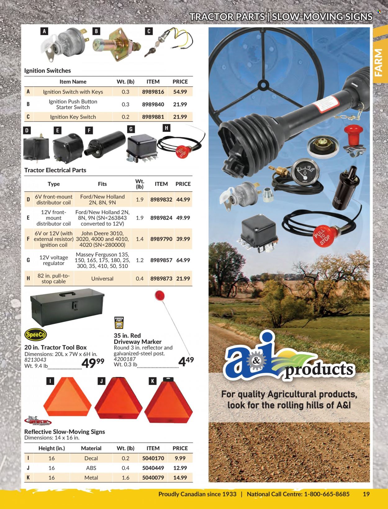 thumbnail - Princess Auto Flyer - Sales products - switch, John Deere, tractor, tool box, starter. Page 23.