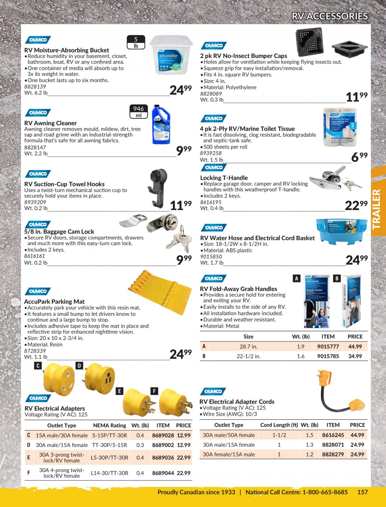 thumbnail - Princess Auto Flyer - Sales products - tank, trailer, awning, basket, garden hose, container, cleaner. Page 161.