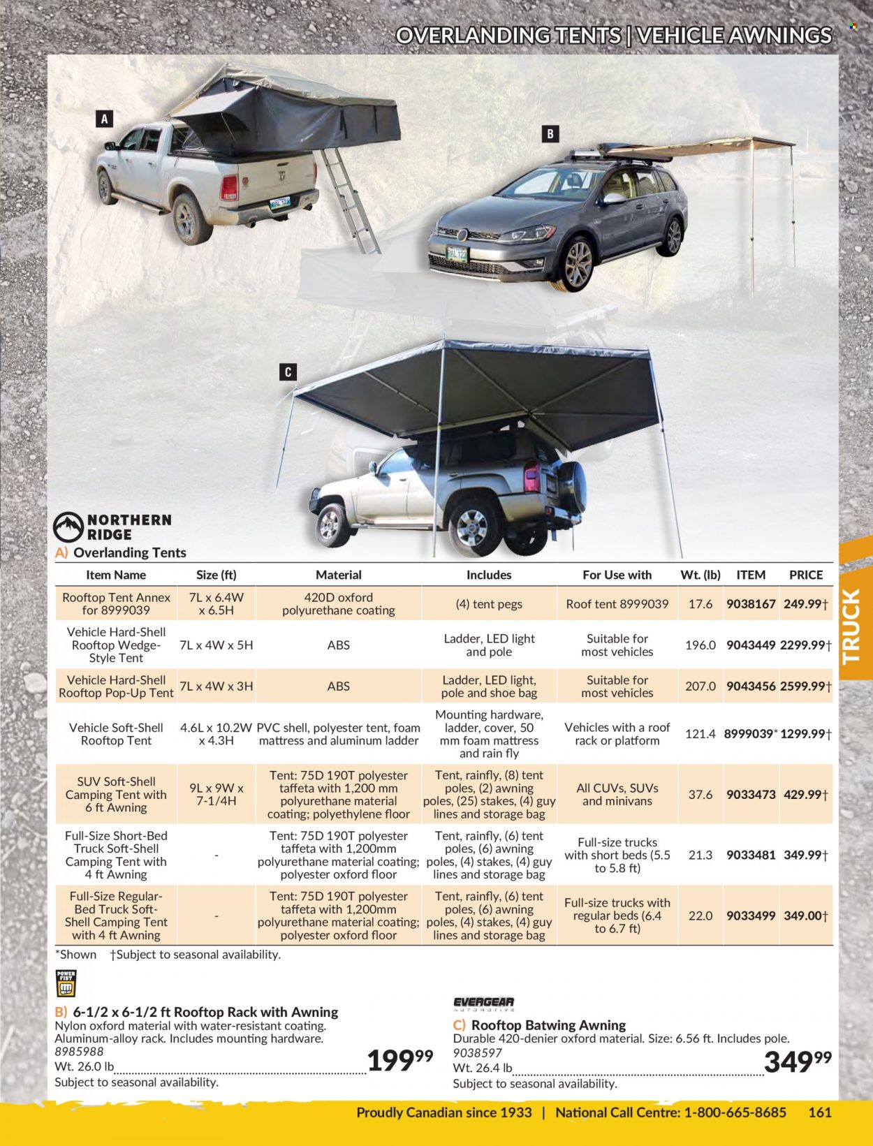 thumbnail - Princess Auto Flyer - Sales products - ladder, LED light, vehicle, roof rack. Page 165.
