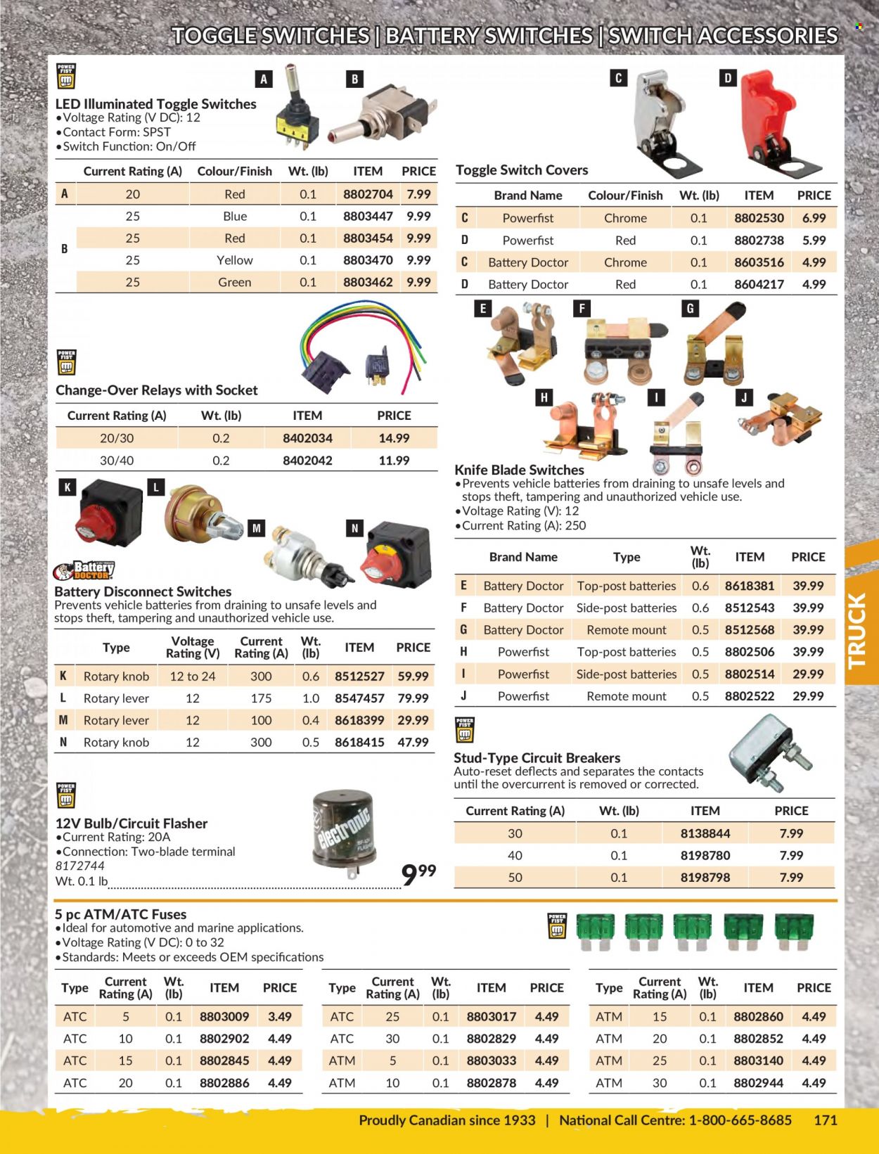 thumbnail - Princess Auto Flyer - Sales products - socket, knife, vehicle, battery, starter. Page 175.