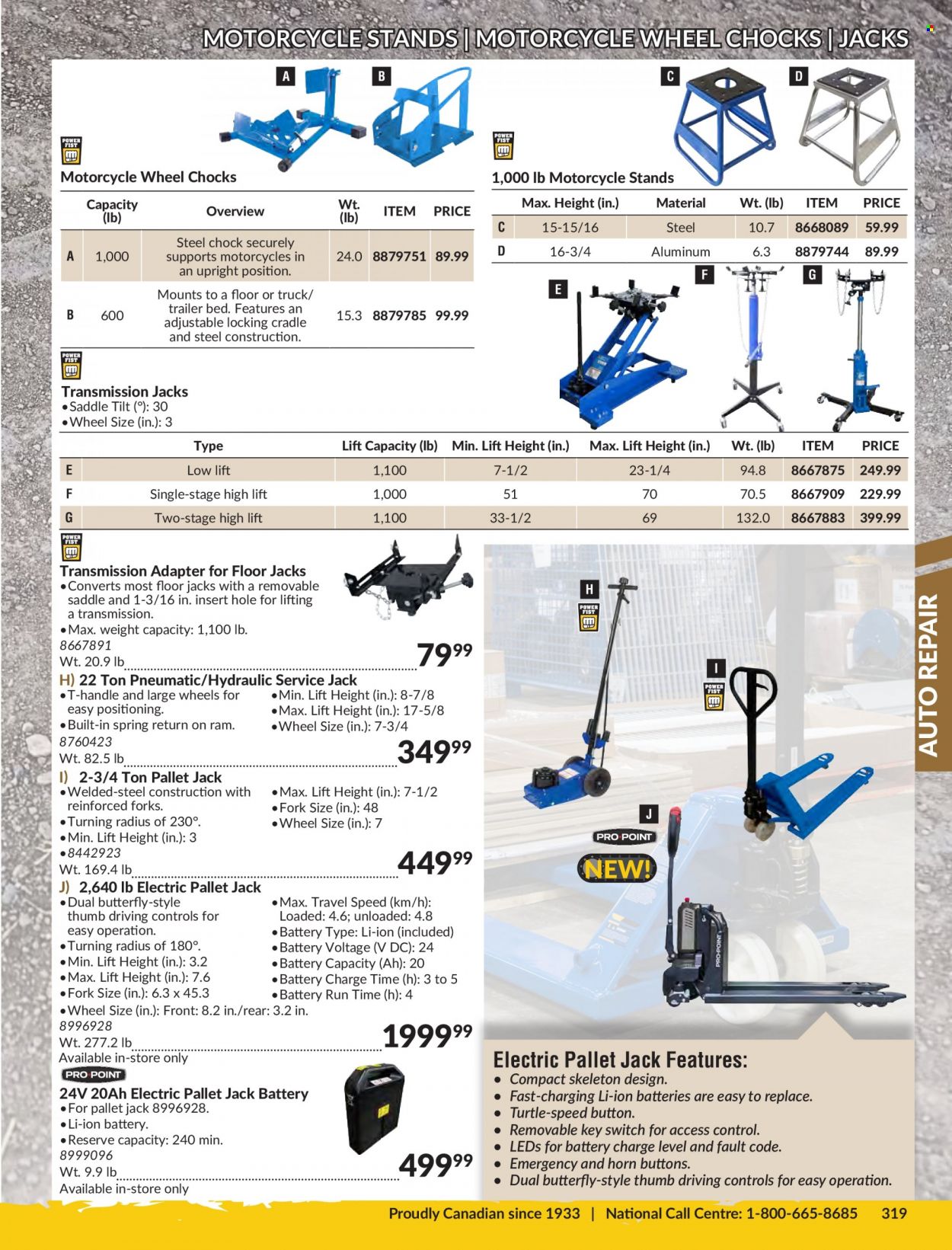 thumbnail - Princess Auto Flyer - Sales products - switch, trailer, motorcycle. Page 323.