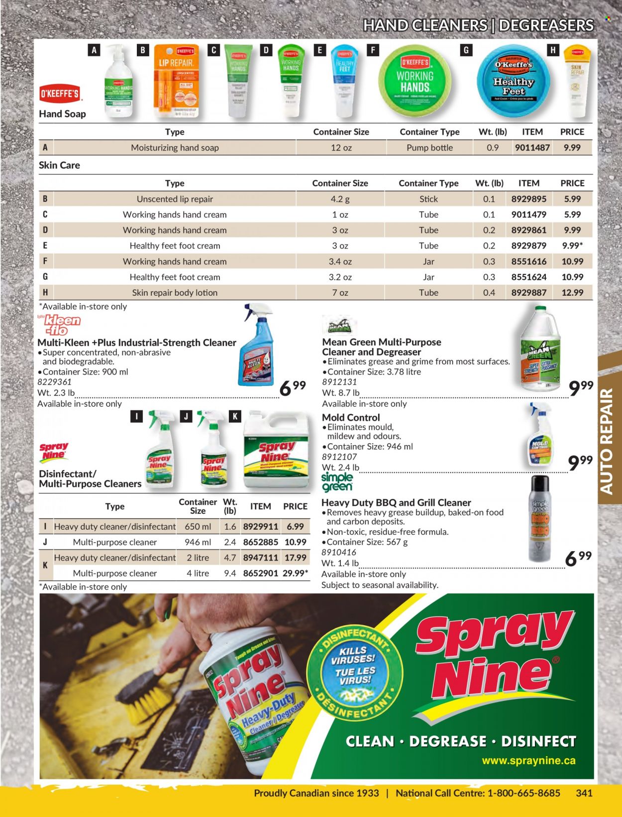 thumbnail - Princess Auto Flyer - Sales products - grill cleaner, pump, container, cleaner, degreaser. Page 345.