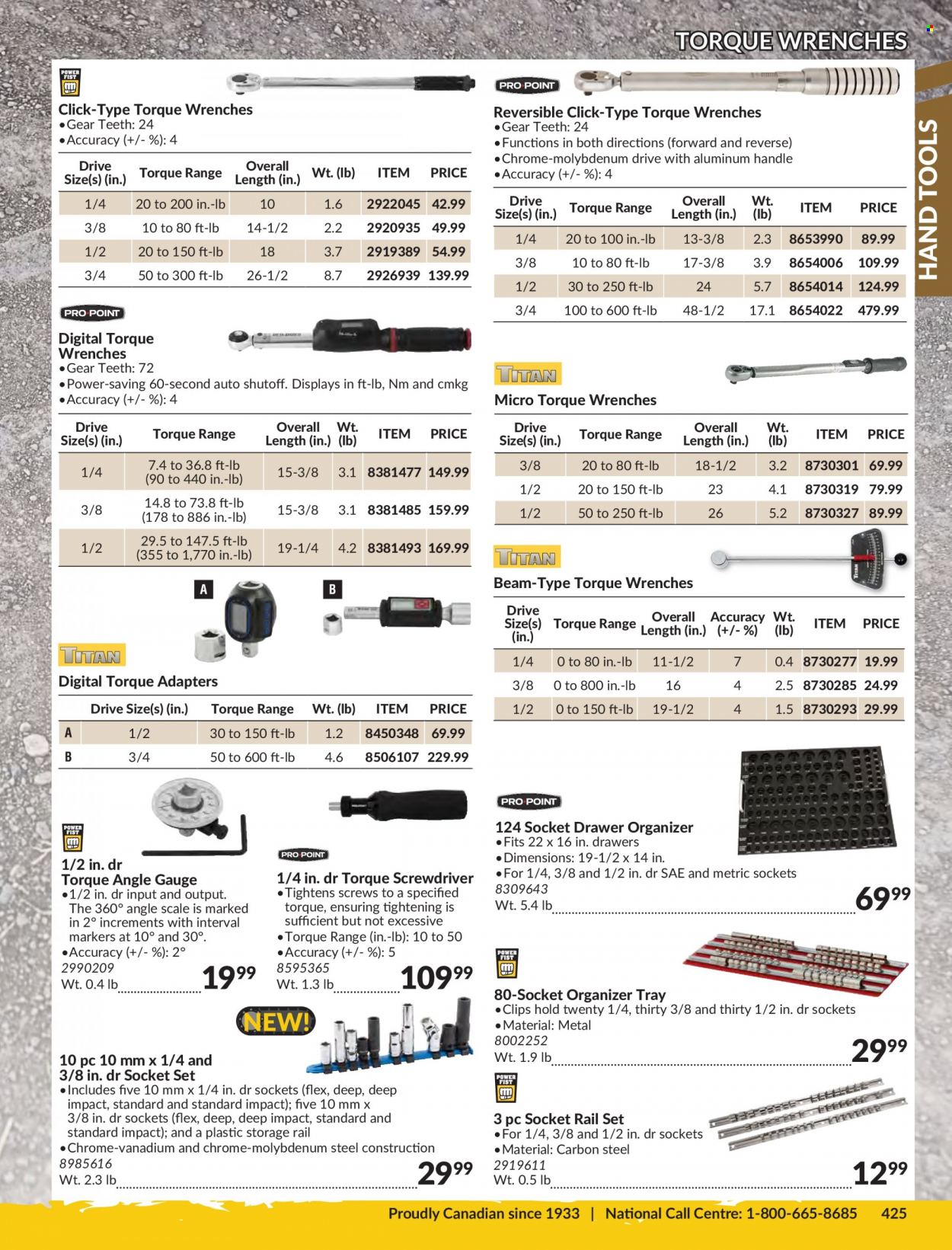 thumbnail - Princess Auto Flyer - Sales products - screwdriver, socket set, torque wrench, hand tools. Page 429.