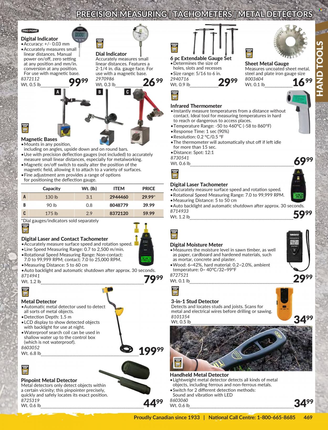 thumbnail - Princess Auto Flyer - Sales products - thermometer, plaster, hand tools, stud detector. Page 473.