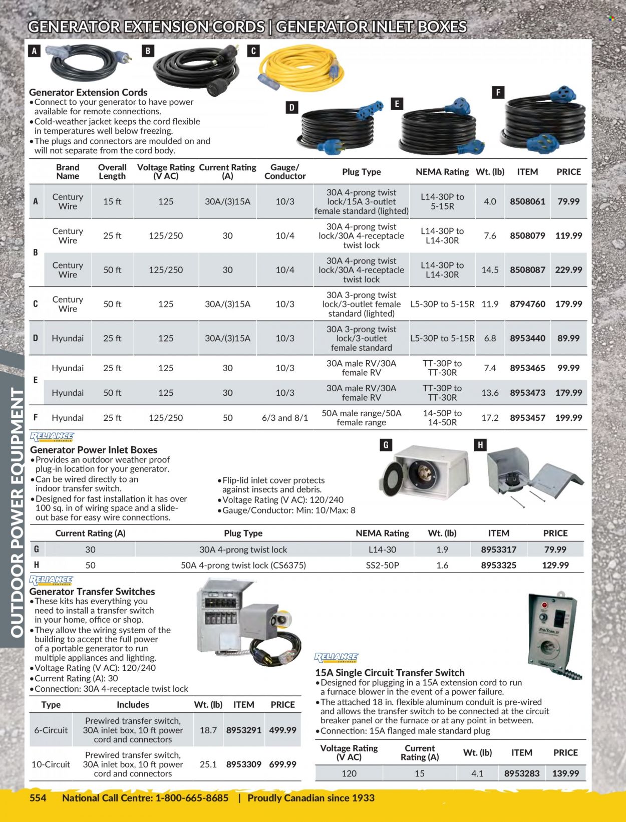 thumbnail - Princess Auto Flyer - Sales products - lighting, furnace, blower, extension cord, generator. Page 558.